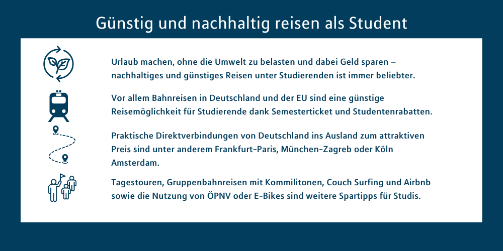 Günstig und nachhaltig reisen als Studierende MLP Financify