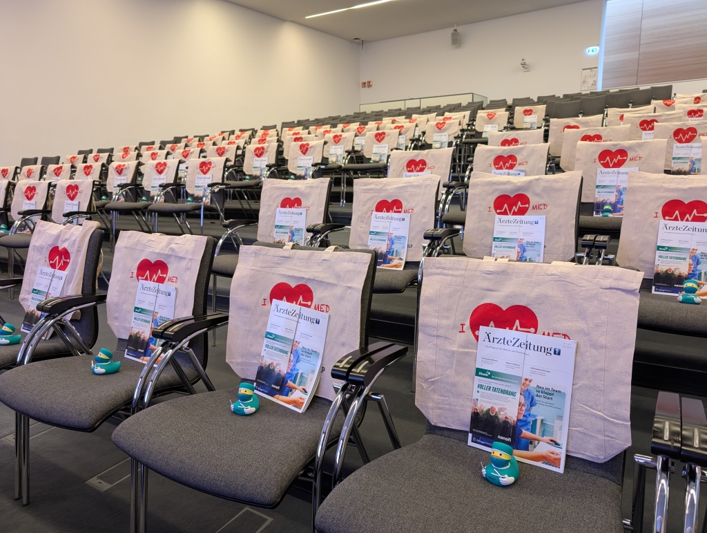 Medienpartner Springer-Verlag des MLP Medical Excellences Stipendiums im Hörsaal am MLP Campus in Wiesloch. / MLP financify