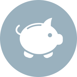 Symbol Altersvorsorge (Sparschwein)